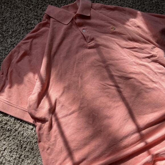 ORVIS Short Sleeve Golf Polo Orange Shirt Mens Size XL Vintage Y2K Casual - Picture 2 of 11